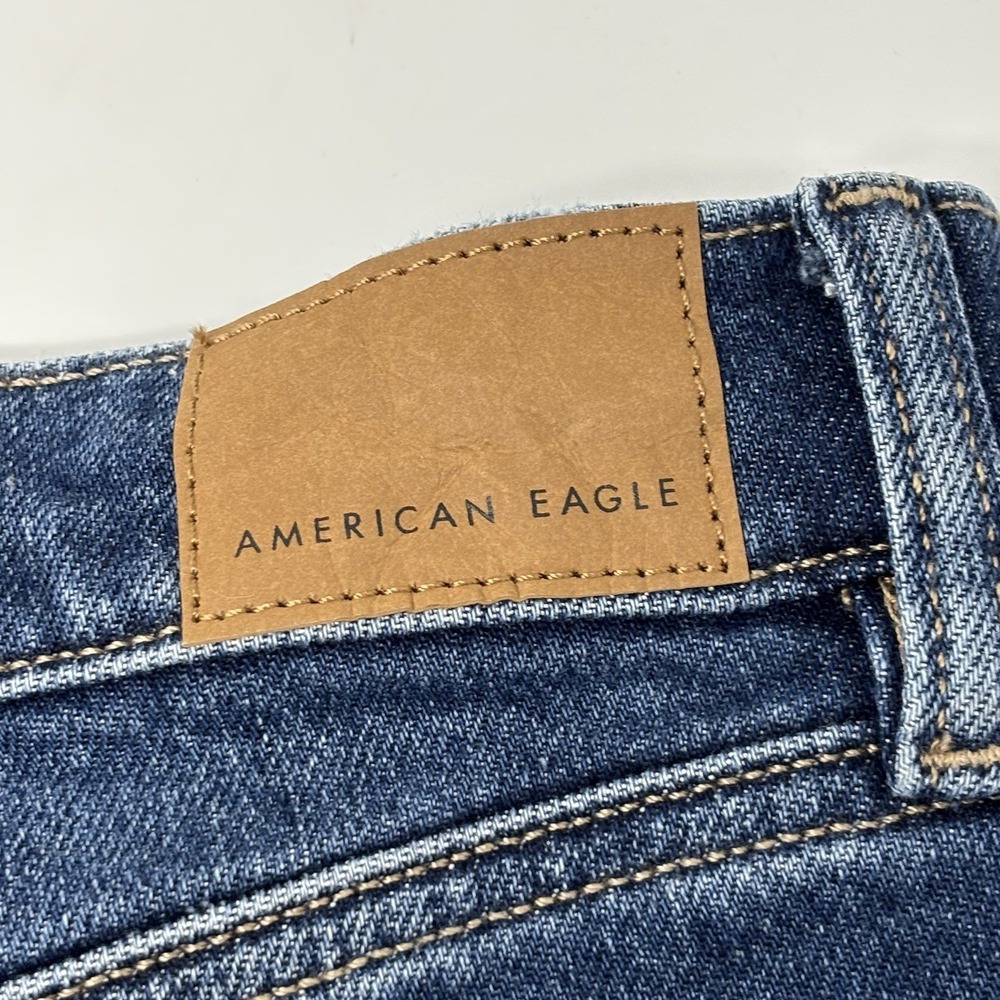 American Eagle Super Low Rise Perfect Shortie Denim Shorts Stretch Size 6 NWT - Picture 6 of 9